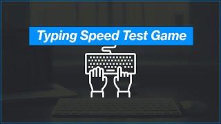 [Arabic] HTML, CSS, JavaScript Tutorials - Create Typing Speed Test Game