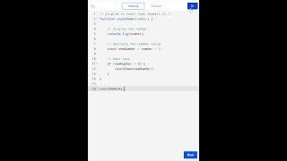 Recursion function in javascript (easy way to understand).... #shorts