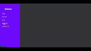 Create a responsive Sidebar using html css js