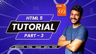 HTML 5 TUTORIAL FOR BEGINNERS IN BENGALI | PART 3 | WITH NOTES