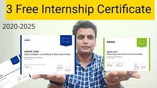 Free Internship Certification |  JP Morgan | Goldman Sachs |  Walmart | Internship Free certificate