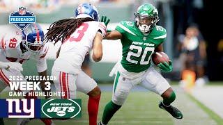 New York Giants vs. New York Jets Preseason Week 3 Highlights | 2022 NFL Season