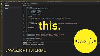 This Keyword - JavaScript Tutorial