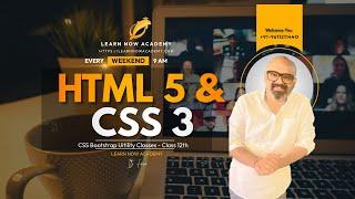 CSS Tutorial for Beginners | Bootstrap Utility Class Part 1 | HTML & CSS Tutorial for Beginners 12th