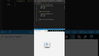 toggle bar usimg html and Javascript Full video link in first comment #css #javascript #html5