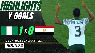 Nigeria vs Egypt (1-0) Highlights y Goals - U-20 Africa Cup Of Nations 2023 AFCONU20 2023 - 22.02.23