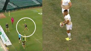 Keeping the ball alive in rugby in the most extravagant way possible