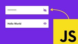 Let's Create Hide & Show Password Input Using HTML5, CSS3 & JavaScript #HuXnWebDev