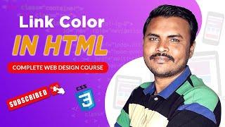 Link color in html | Learn complete website design course in Hindi #websitedesign #html