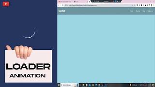 How To Make Website loader Using HTML CSS JS | Page Loading, Website Loading Animation