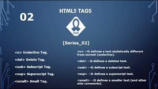 HTML5 TAGS _02. (underline, delete, subscript, superscript, small)