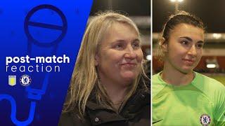 "SUPERB PERFORMANCE" Emma Hayes and Zecira Musovic | Aston Villa v Chelsea FA WSL