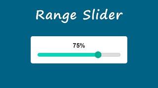 Java Script Range Slider | Custom Range Slider JS