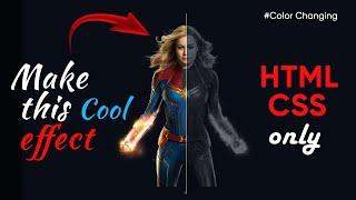 Cool effect using CSS only || HTML CSS Color changing  effect | CSS only effects | Html5 css3