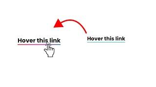 Text Hover Animation |CSS Hover Effect |The Rainbow Underline Link Hover Effect