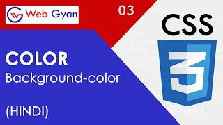 CSS Color and Background Color Tutorial in Hindi..