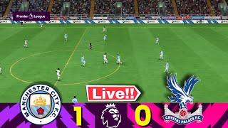 Manchester City 1-0 Crystal Palace EPL Live streaming | Premier League 22-23|Watch Along & FIFA 2023