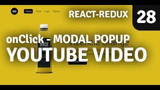 YouTube Video in Modal Popup | Redux Shopping Cart | Part 28