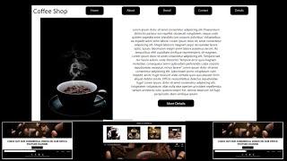 How To Make Responsive Coffee Shop Website Design using HTML - CSS