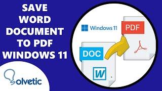 How to Save a Word Document as a PDF File on Windows 11 ✔️