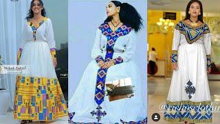 Most beautiful Ethiopian dress styles/Habesha Kemis outfit