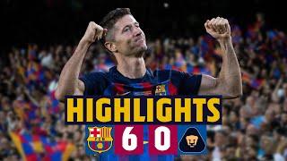 ????LEWANDOWSKI'S 1ST GOAL FOR BARÇA I HIGHLIGHTS: BARÇA 6-0 PUMAS I GAMPER TROPHY????