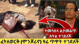 ፈትለወርቅ (ሞንጆሪኖ) ዛሬ ጥዋት ተገደለች።ተመሳስላ ልታመልጥ ስትል ተገደለች።esat ethiopian daily news zehabesha eregnaye እረኛዬ