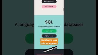 Best place to learn code for beginners ????‍????????‍???? w3schools. #coding #shorts