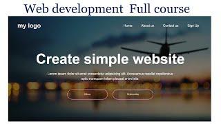 How to create website using  HTML and CSS |How to cretae Website using html | How to create website