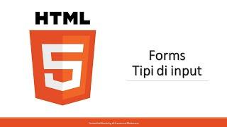 HTML5 - Tutorial 20: FORMS | Input Types in HTML