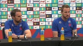 PRESS CONFERENCE: Gareth Southgate & Harry Kane: England v Hungary: Nations League Game at Molineux