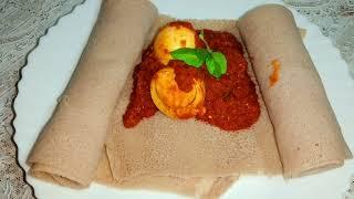 የእንቁላል ቅቅል ወጥ ፈጣን አሰራር Ethiopian food || Habesha gebeta