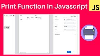 Javascript tutorial for beginners - 43 || Print page Function in Javascript in hindi || Javascript