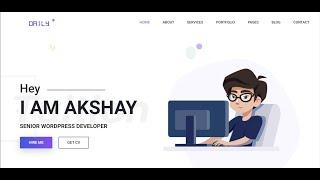 Complete Responsive Personal Portfolio Website using HTML CSS Bootstrap   & JavaScript part 1 ??????