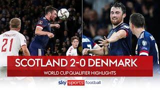 Souttar & Adams fire Scotland to home WC play-off | Scotland 2-0 Denmark | WC Qualifier Highlights