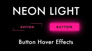 Create a neon button with a reflection using HTML & CSS  ????✔️