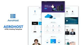 AeroHost - Hosting Landing Page Template | Bootstrap Template