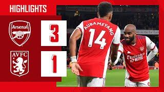 HIGHLIGHTS | Arsenal vs Aston Villa (3-1) | Partey, Aubameyang, Smith Rowe