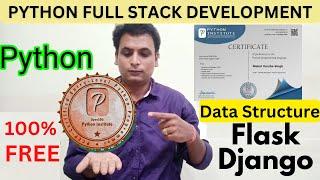 Python 100% Free Full Stack Development Certification Program | Django | Flask Data Structure Python