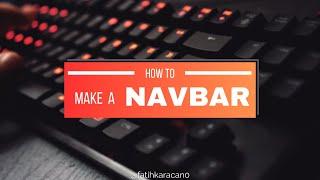 How to Create Navigation Bar(NAVBAR) using HTML and CSS