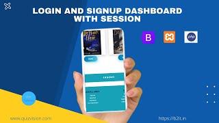 Login and signup form with session using PHP and XAMPP For Beginners PHP | BOOTSTRAP | SQL | CSS