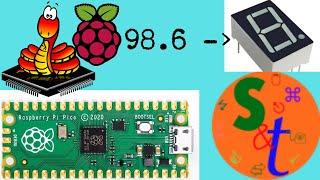 Raspberry Pi Pico: Converting floating point numbers to be used with 8-segment displays: MicroPython