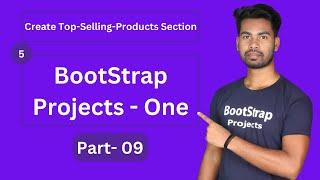 how to design top selling products section with images cards in bootstrap | make full website bangla