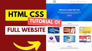 How to Create a Website Step-by-Step Using HTML and CSS | Tutorial 01 in Hindi Urdu