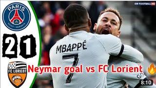 Neymar goal vs FC Lorient |PSG vs FC Lorient highlights|Daily football mlpm|