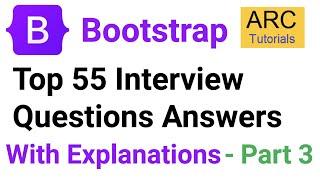 Bootstrap Interview Questions and Answers - Part 3 | Bootstrap 5 Questions and Answers Interview