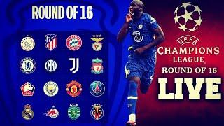 LIVE UEFA CHAMPIONS LEAGUE ROUND OF 16 DRAW | WHO WILL CHELSEA FACE IN THE NEXT ROUND? (REACTION)