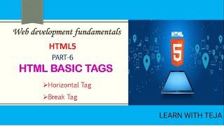 HTML Horizontal Tags  And Break Tag ll HTML Tutorial for Beginners Tamil - 06 ll