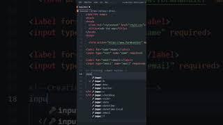 HTML Form | Create Form using Html | #html #html5 #code #programming #fyp