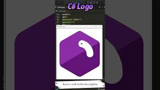 C# - C Sharp Logo - Python Turtle Graphics Drawing